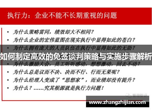 如何制定高效的免签谈判策略与实施步骤解析
